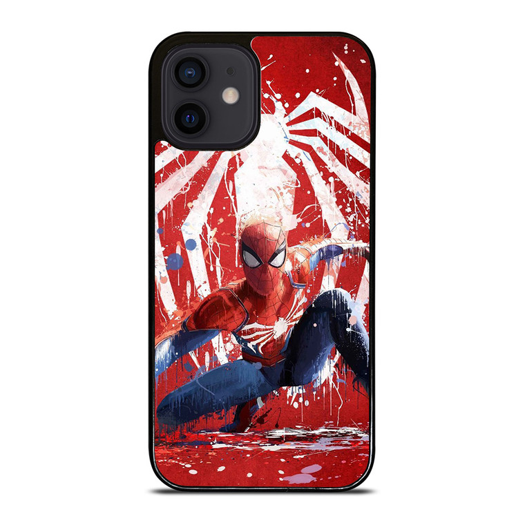 SPIDER MAN AVENGERS ART PAINT iPhone 12 Mini Case Cover