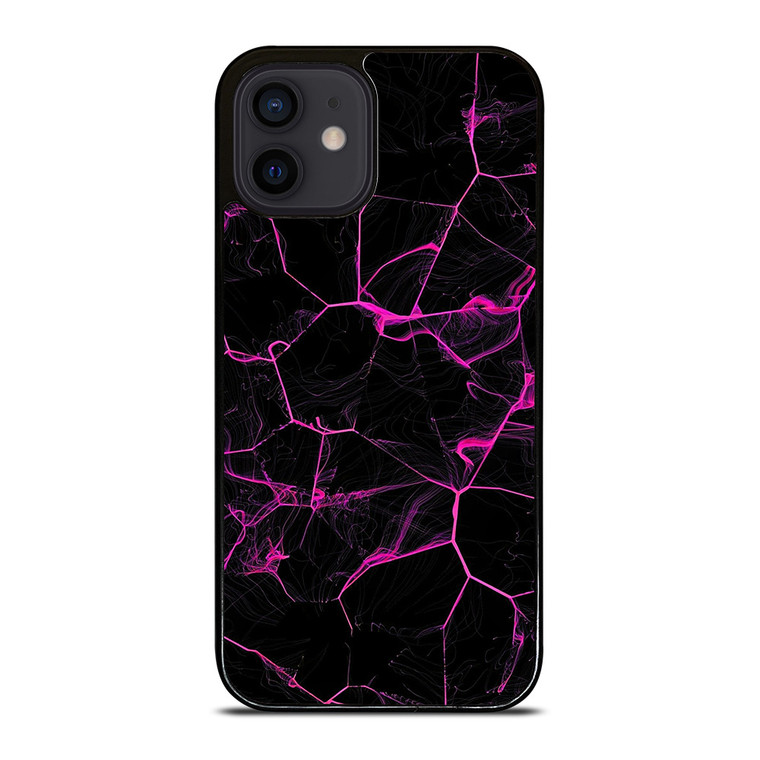 VIOLET ABSTRACT SMOKED GRID iPhone 12 Mini Case Cover