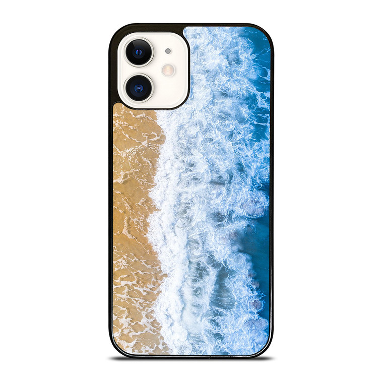 BLUE BEACH WAVES iPhone 12 Case Cover