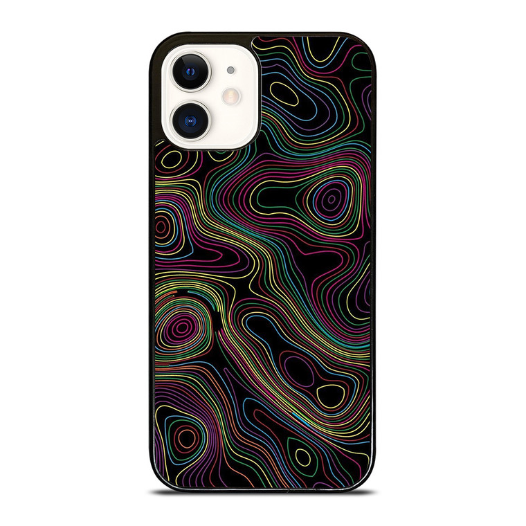 COLORFUL ABSTRACT LINES iPhone 12 Case Cover