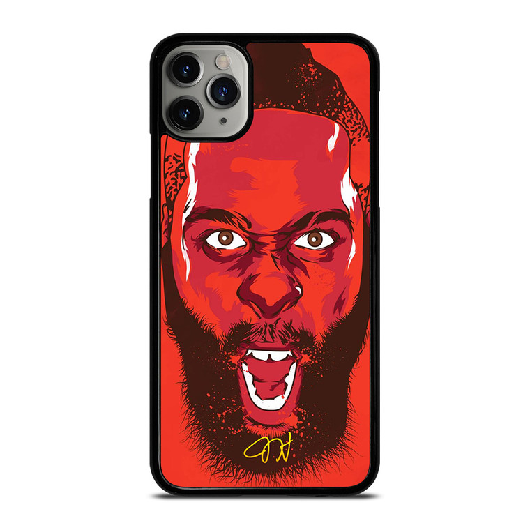 JAMES HARDEN HOUSTON ROCKET FACE iPhone 11 Pro Max Case Cover