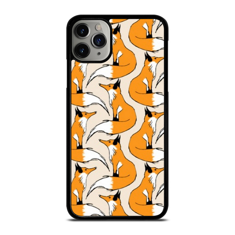 ORANGE FOX PATTERN iPhone 11 Pro Max Case Cover
