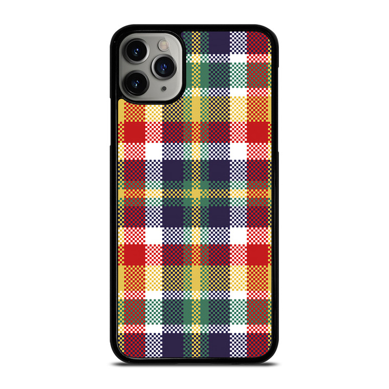 PIXELIZED TARTAN PATTERN iPhone 11 Pro Max Case Cover