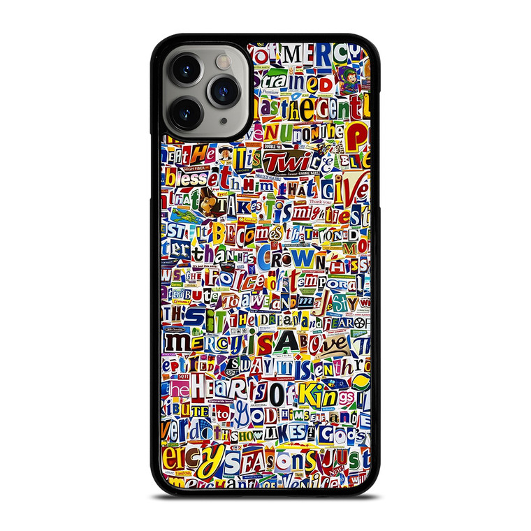 RETRO ALPHABET COLLAGE iPhone 11 Pro Max Case Cover