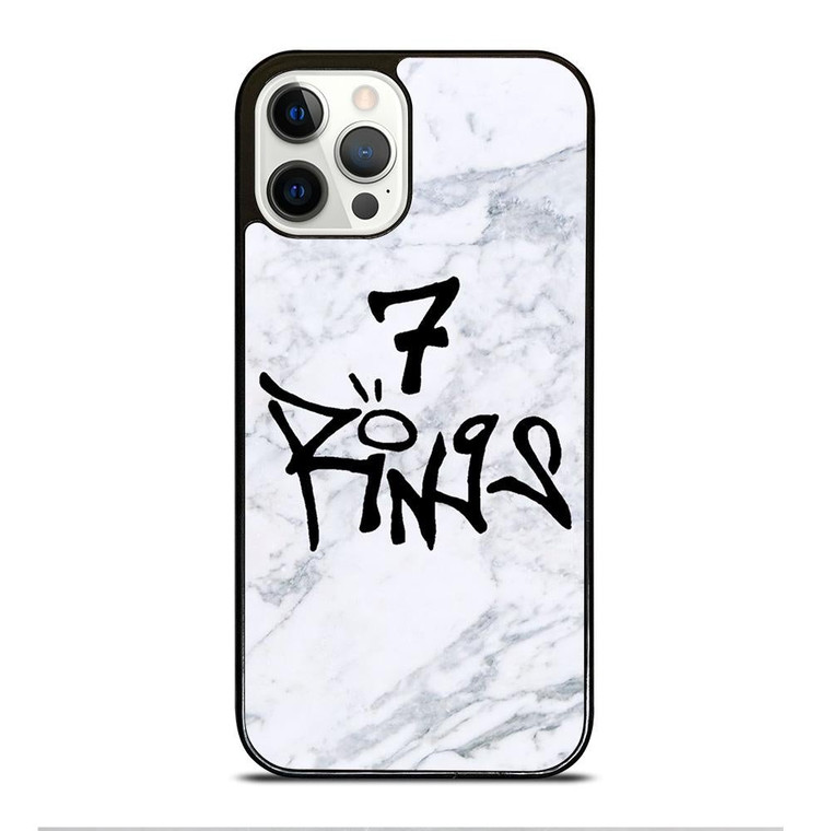 7 RINGS ARIANA GRANDE MARBLE iPhone 12 Pro Case Cover