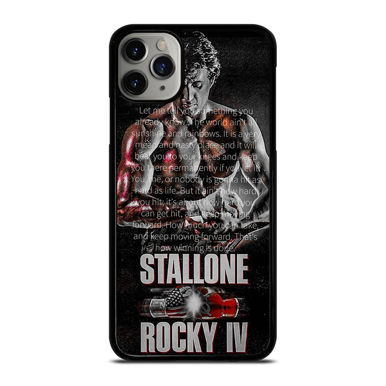 ROCKY BALBOA QUOTE ART iPhone 11 Pro Max Case Cover
