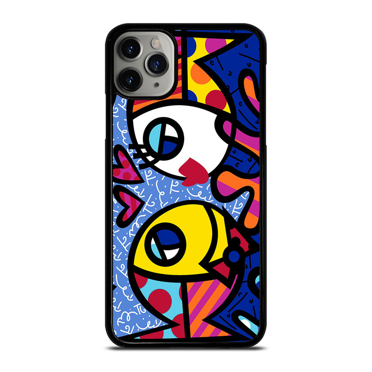 ROMERO BRITTO FISH LOVE iPhone 11 Pro Max Case Cover