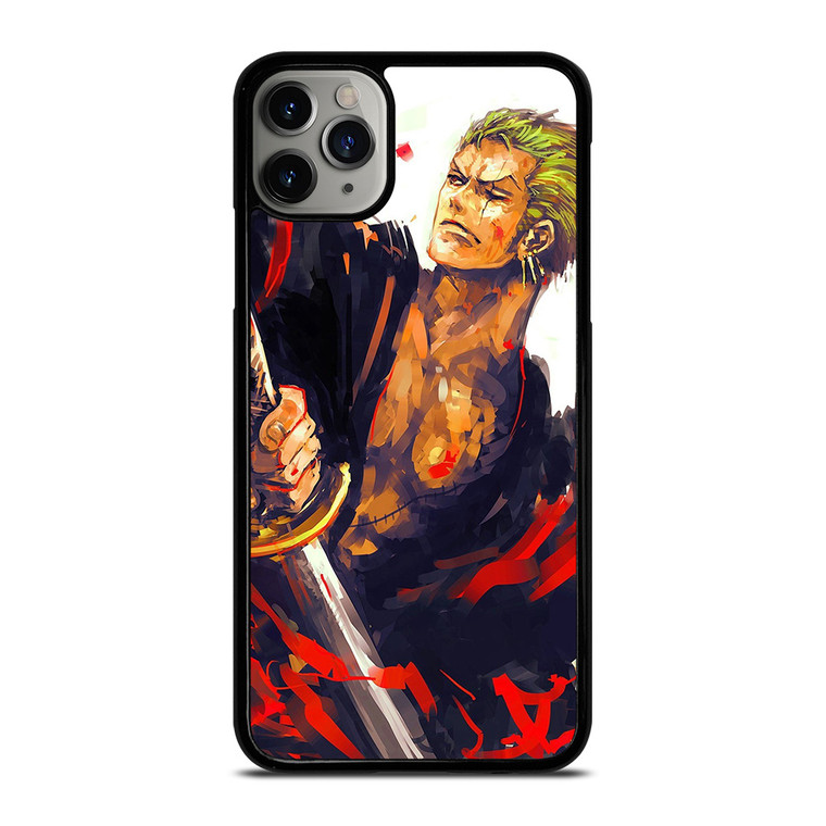 RORONOA ZORO ONE PIECE ART iPhone 11 Pro Max Case Cover