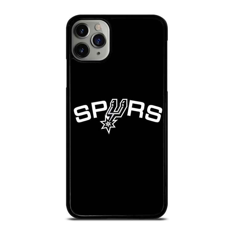 SAN ANTONIO SPURS LOGO BLACK iPhone 11 Pro Max Case Cover