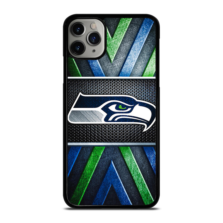 SEATTLE SEAHAWKS METAL LOGO iPhone 11 Pro Max Case Cover