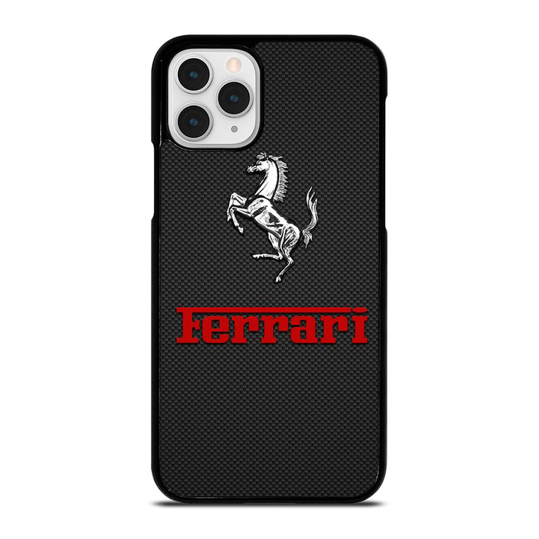 FERRARI HORSE CARBON LOGO iPhone 11 Pro Case Cover FERRARI HORSE CARBON LOGO iPhone 11 Pro Case Cover