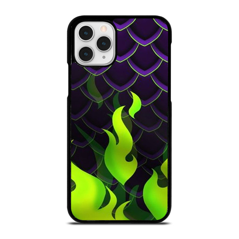 MALEFICENT GREEN FLAMES PATTERN iPhone 11 Pro Case Cover