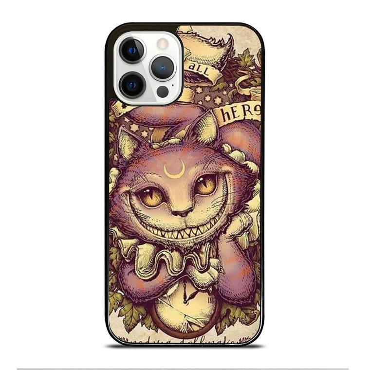 ALICE IN WONDERLAND CHESHIRE CAT ART iPhone 12 Pro Case Cover