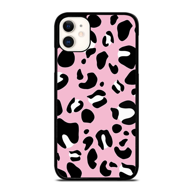PINK LEOPARD PATTERN iPhone 11 Case Cover