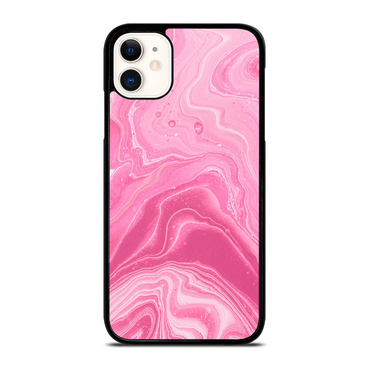 PINK LIQUID TEXTURES iPhone 11 Case Cover