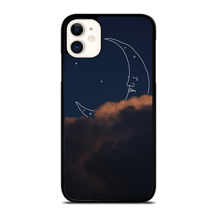 SAD CRESCENT MOON iPhone 11 Case Cover