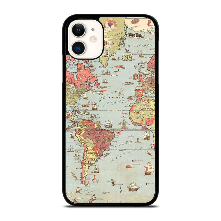 VINTAGE MAP iPhone 11 Case Cover