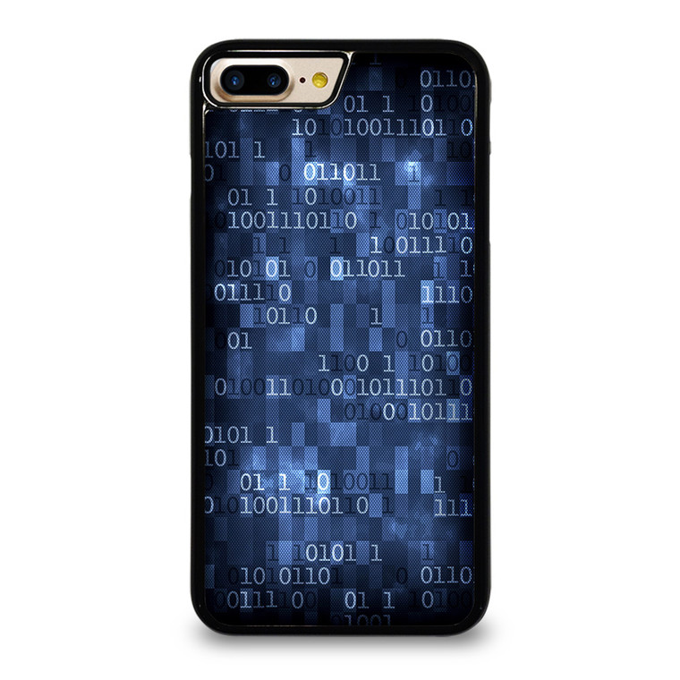 BLUE STYLISH BINARY CODE iPhone 7 / 8 Plus Case Cover