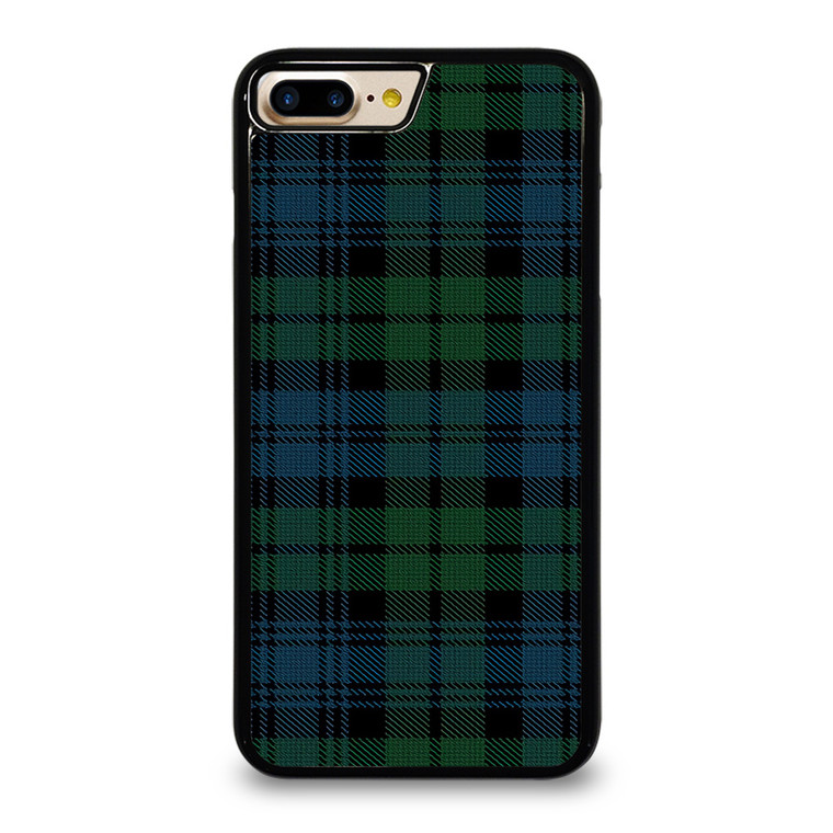 GREEN BLUE TARTAN PATTERN iPhone 7 / 8 Plus Case Cover
