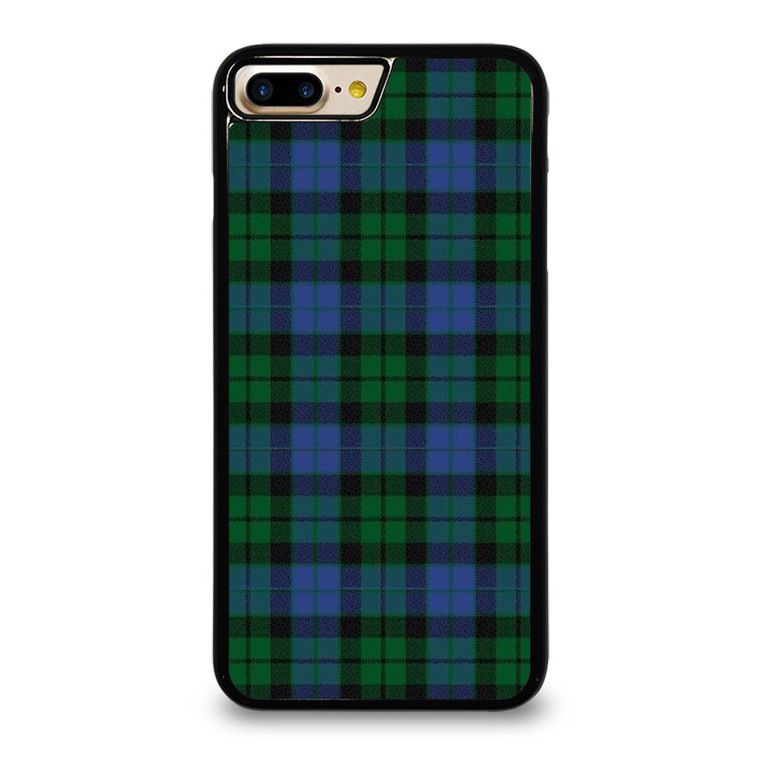 GREEN BLUE TARTAN PLAID PATTERN iPhone 7 / 8 Plus Case Cover