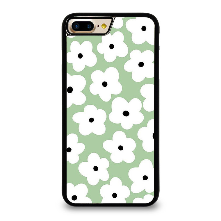 GREEN RETRO FLORAL PATTERN iPhone 7 / 8 Plus Case Cover