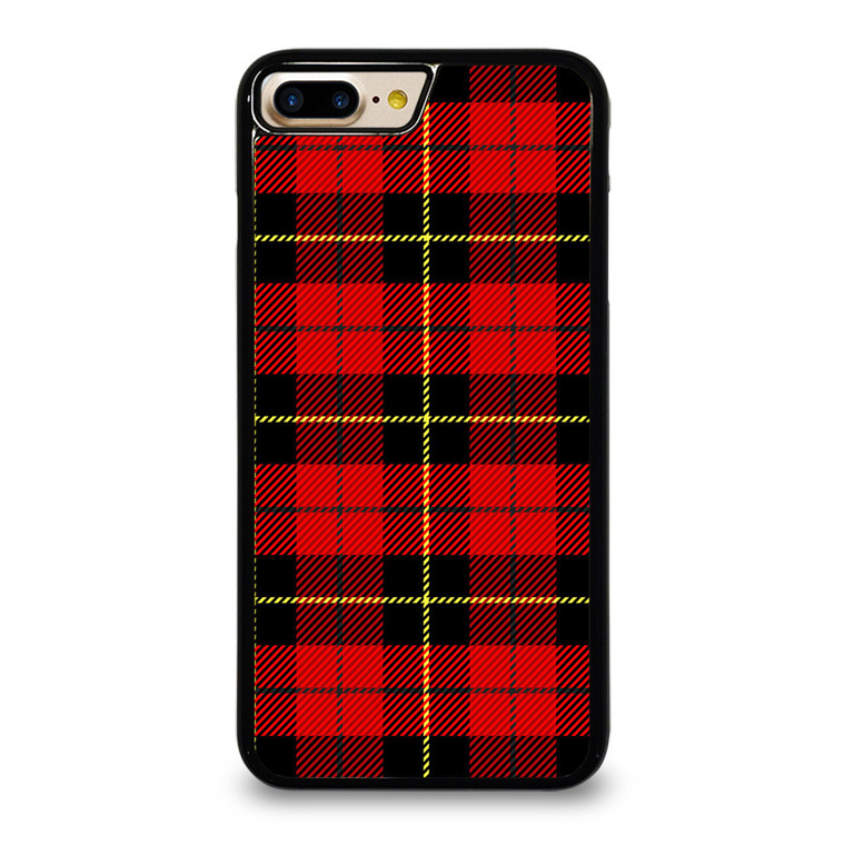 RED BLACK TARTAN PATTERN iPhone 7 / 8 Plus Case Cover
