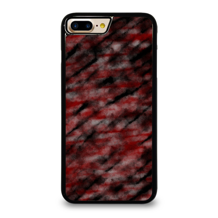 RED BLACK TIE DYE PATTERN iPhone 7 / 8 Plus Case Cover