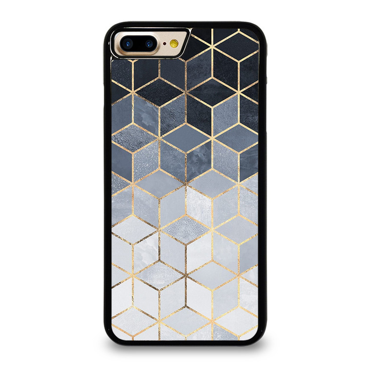 SOFT BLUE GRADIENT CUBES iPhone 7 / 8 Plus Case Cover