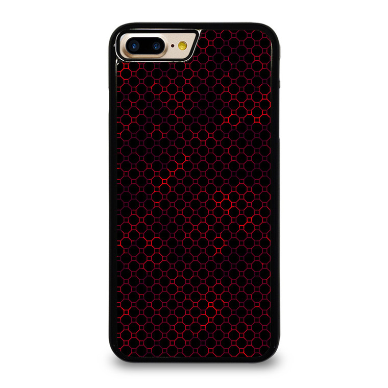 STYLISH HEXAGONAL RED PATTERN iPhone 7 / 8 Plus Case Cover