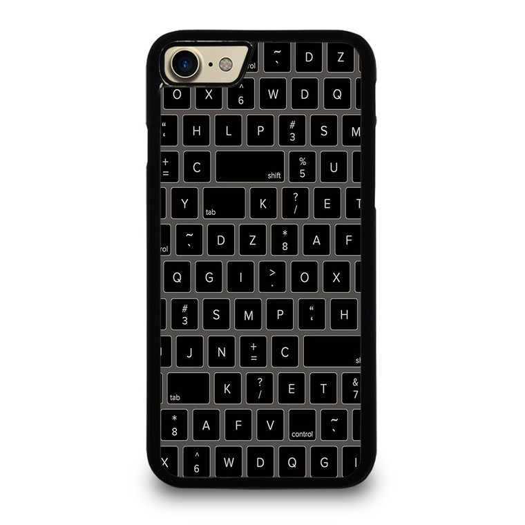 BLACK KEYBOARD PATTERN iPhone 7 / 8 Case Cover