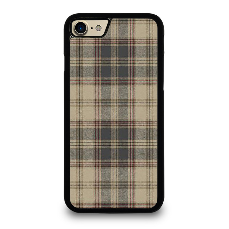 BROWN TARTAN PLAID PATTERN iPhone 7 / 8 Case Cover