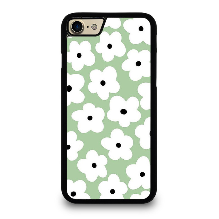 GREEN RETRO FLORAL PATTERN iPhone 7 / 8 Case Cover