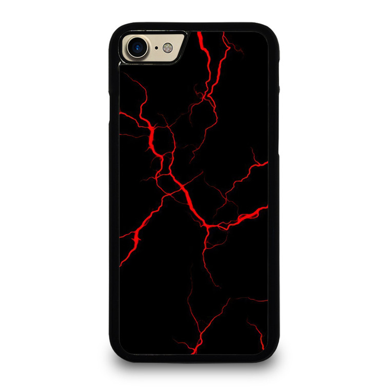 RED NEON LIGHTNING PATTERN iPhone 7 / 8 Case Cover