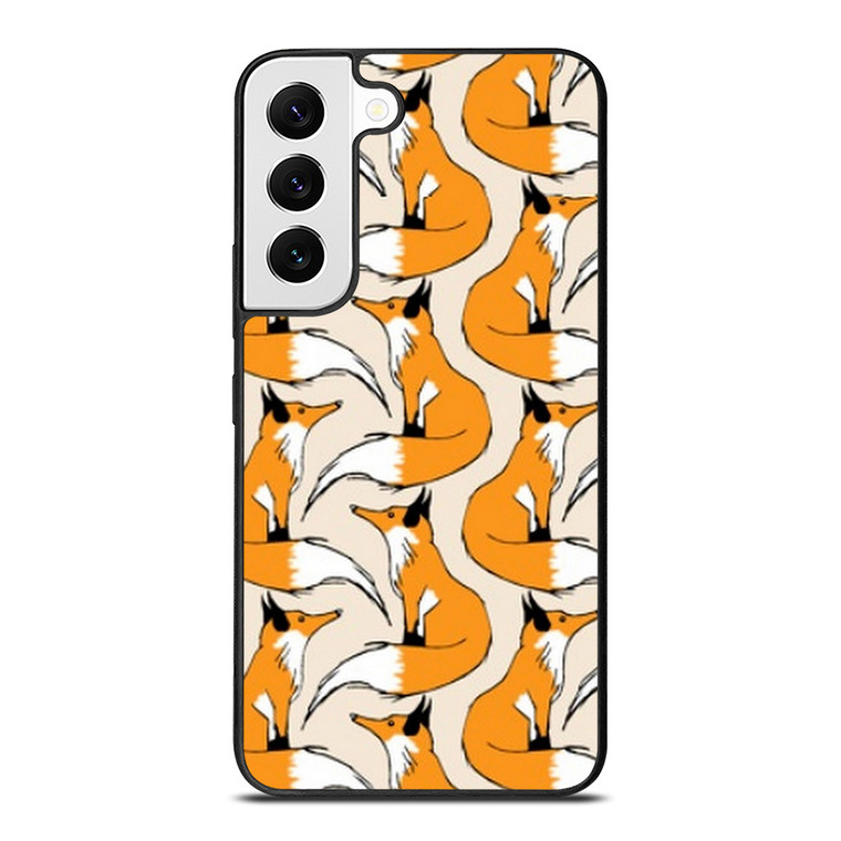 ORANGE FOX PATTERN Samsung Galaxy S21 Plus Case Cover