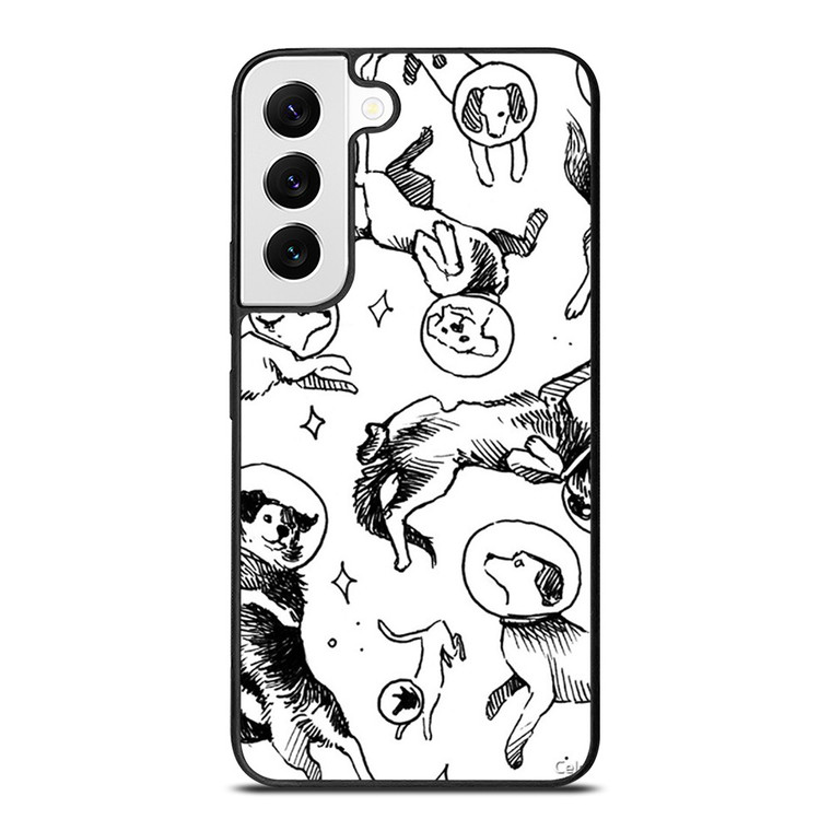 SPACE DOG WHITE PATTERN Samsung Galaxy S21 Plus Case Cover