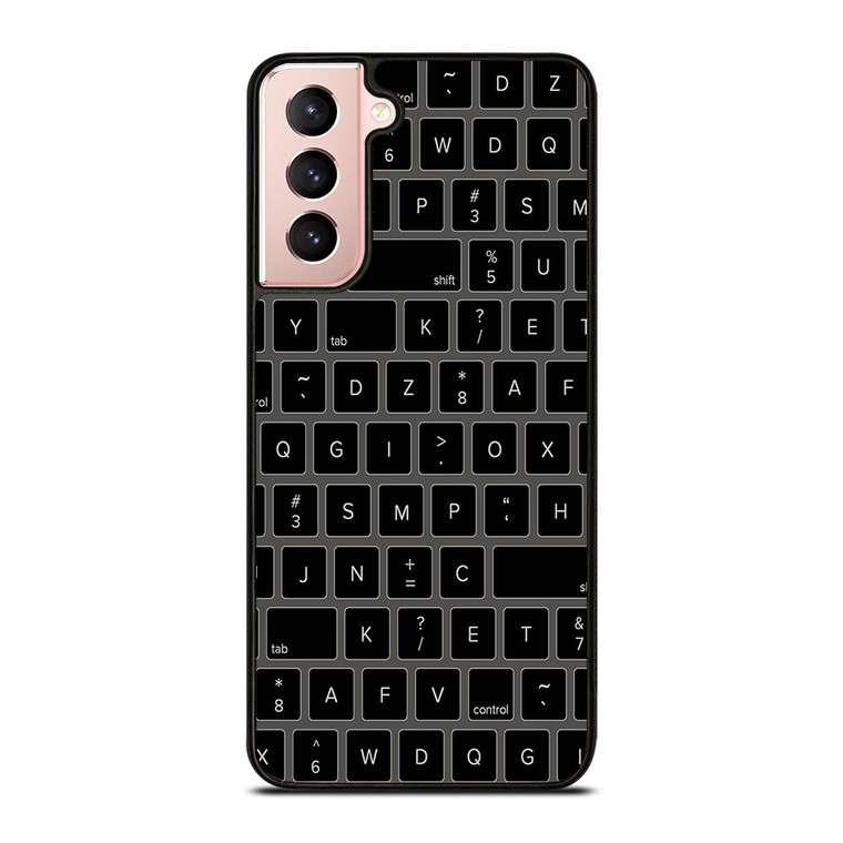BLACK KEYBOARD PATTERN Samsung Galaxy S21 Case Cover