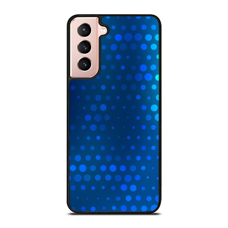 BLUE GRADIENT HALFTONE PATTERN Samsung Galaxy S21 Case Cover