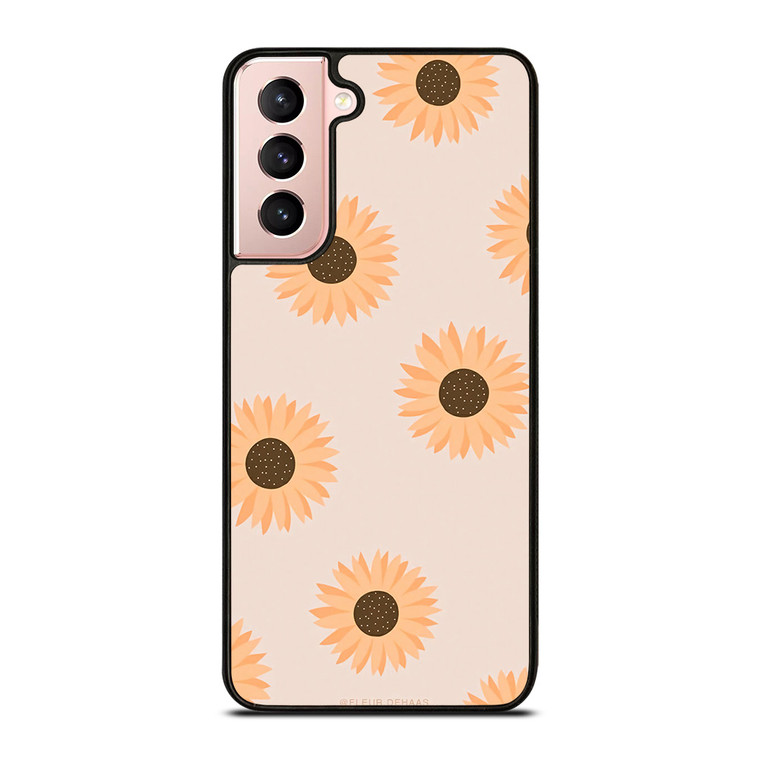 PASTEL SUNFLOWER PATTERN Samsung Galaxy S21 Case Cover
