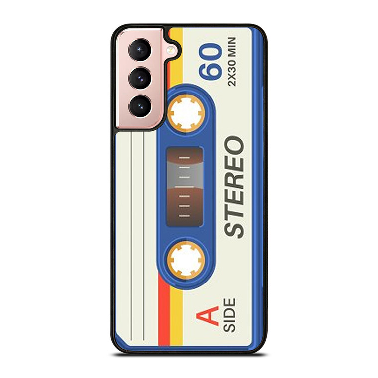 RETRO BLUE STEREO CASETTE TAPE Samsung Galaxy S21 Case Cover