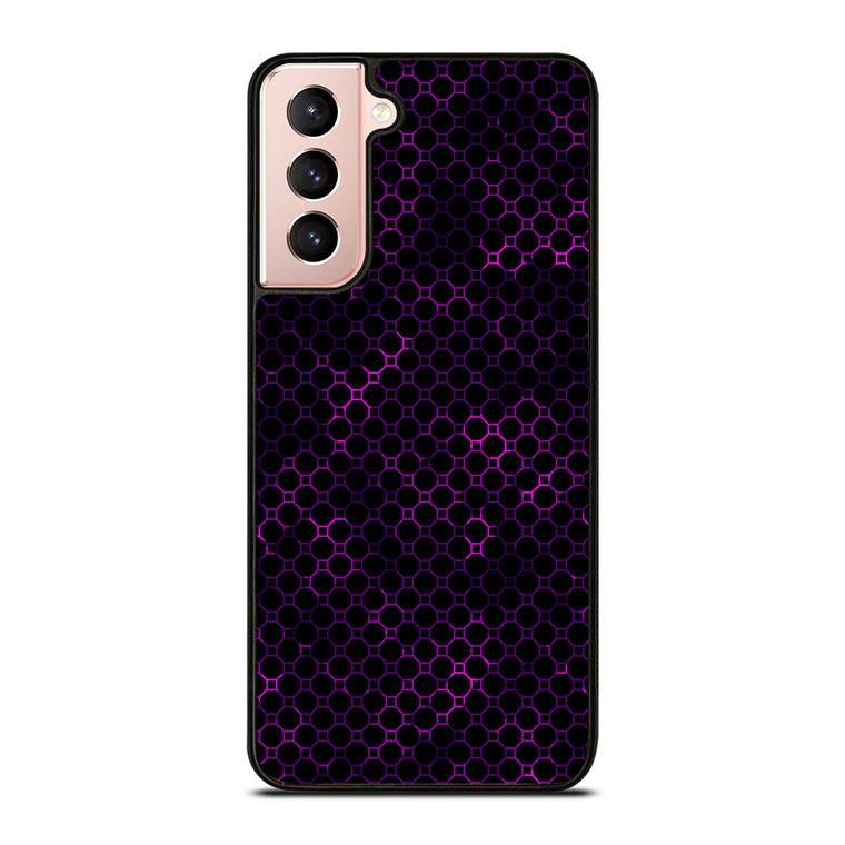 STYLISH HEXAGONAL VIOLET PATTERN Samsung Galaxy S21 Case Cover