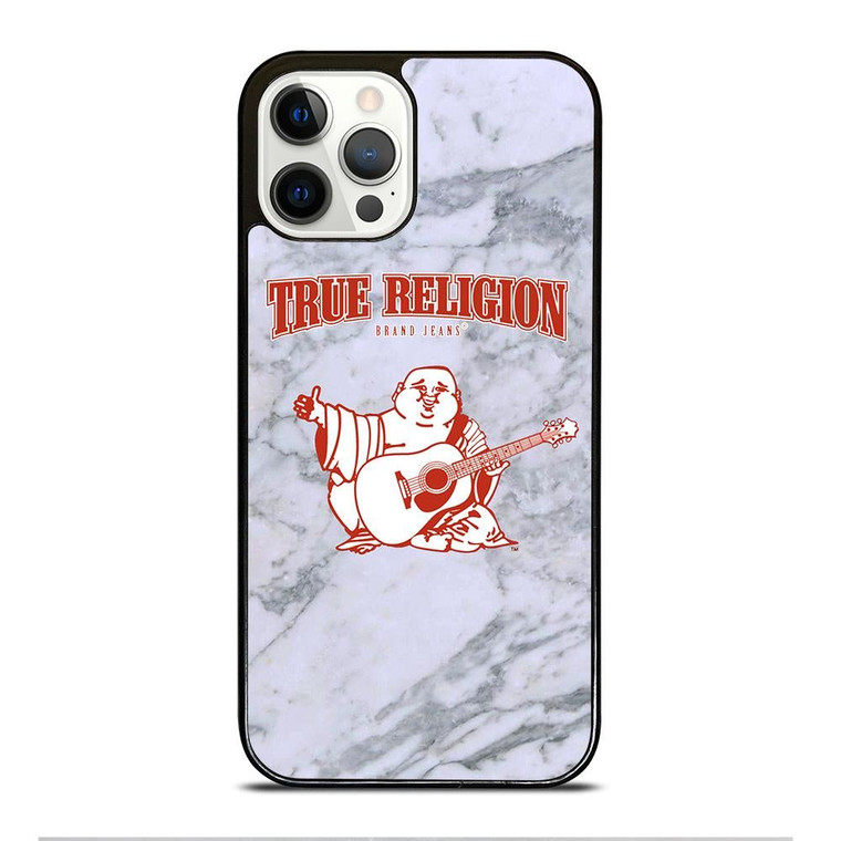 BIG BUDDHA TRUE RELIGION MARBLE iPhone 12 Pro Case Cover
