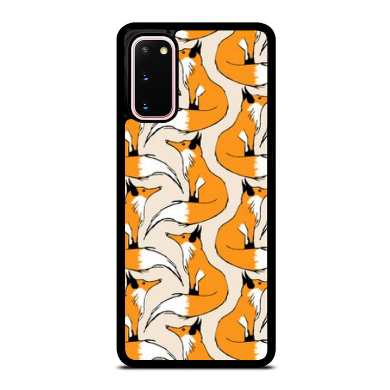 ORANGE FOX PATTERN Samsung Galaxy S20 Case Cover