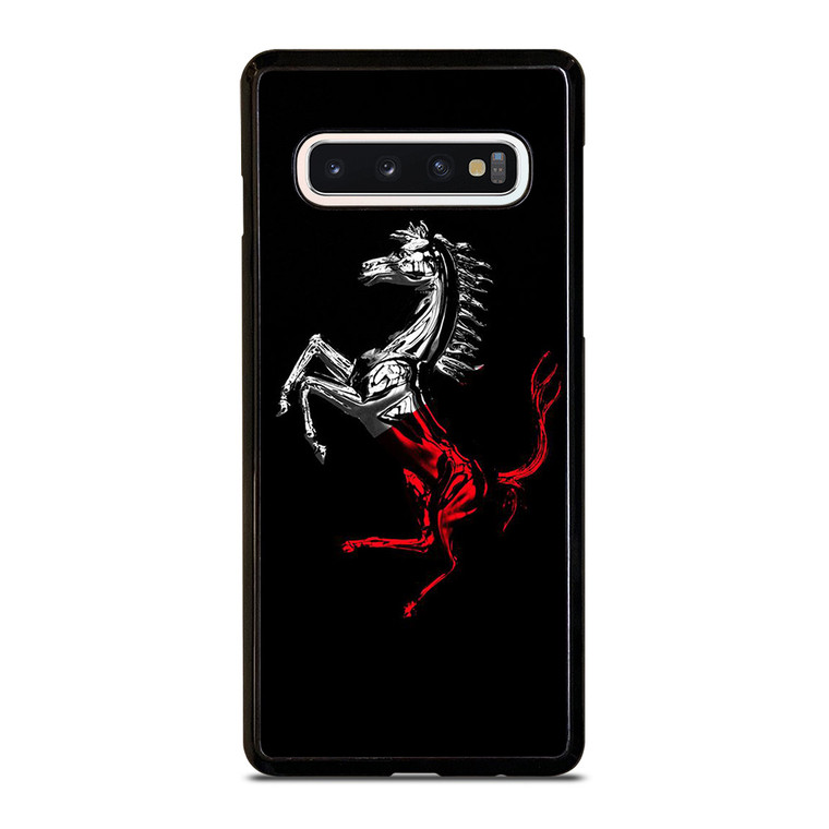 FERRARI LOGO CHROME HORSE Samsung Galaxy S10 Case Cover