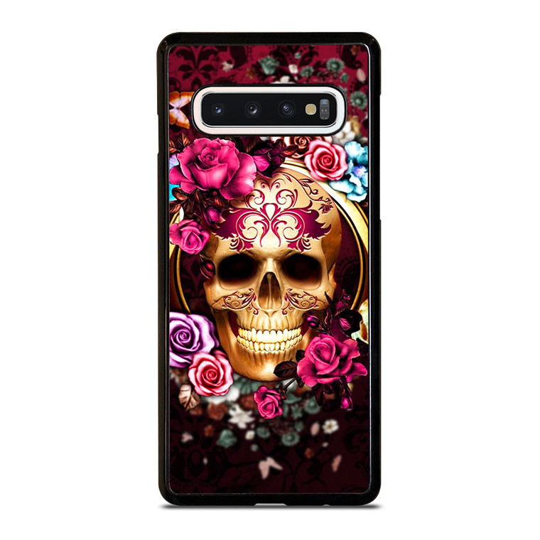 SUGAR SKULL FLOWER 2 Samsung Galaxy S10 Case Cover