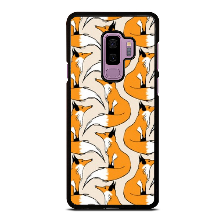 ORANGE FOX PATTERN Samsung Galaxy S9 Plus Case Cover