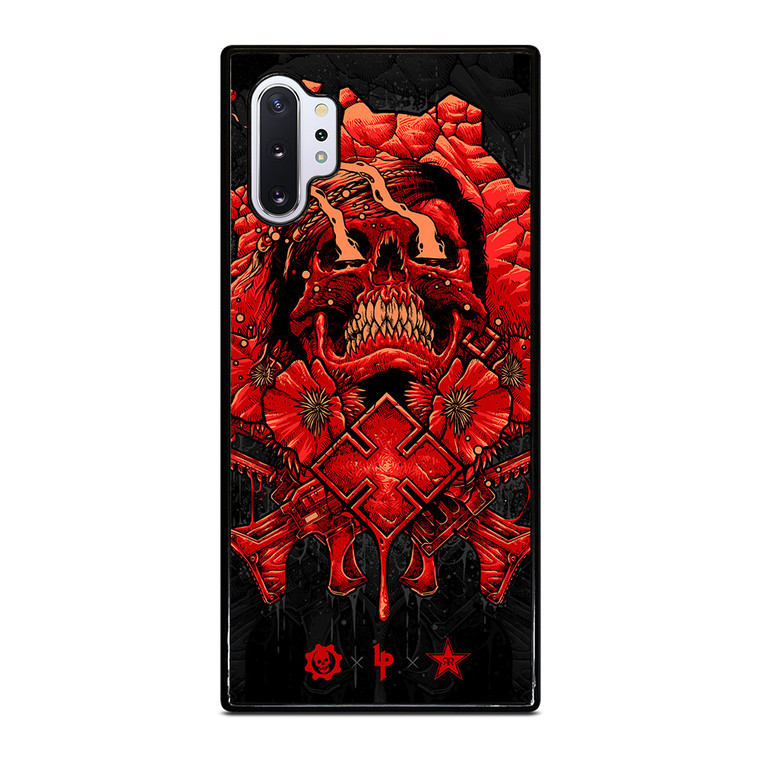 GEARS OF WAR SKULL RED Samsung Galaxy Note 10 Plus Case Cover GEARS OF WAR SKULL RED Samsung Galaxy Note 10 Plus Case Cover