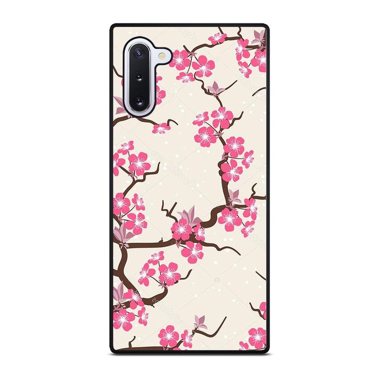 CHERRY BLOSSOM FLOWERS PATTERN Samsung Galaxy Note 10 Case Cover