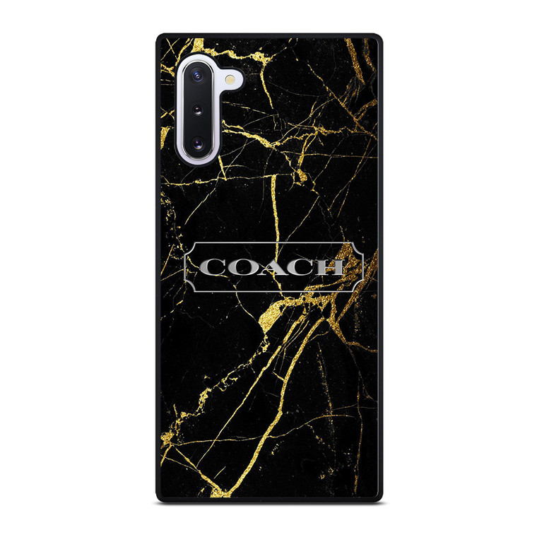 COACH NEW YORK GOLD MARBLE Samsung Galaxy Note 10 Case Cover