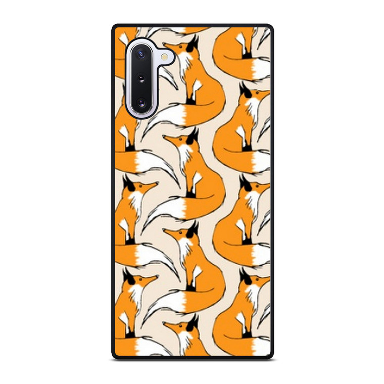 ORANGE FOX PATTERN Samsung Galaxy Note 10 Case Cover