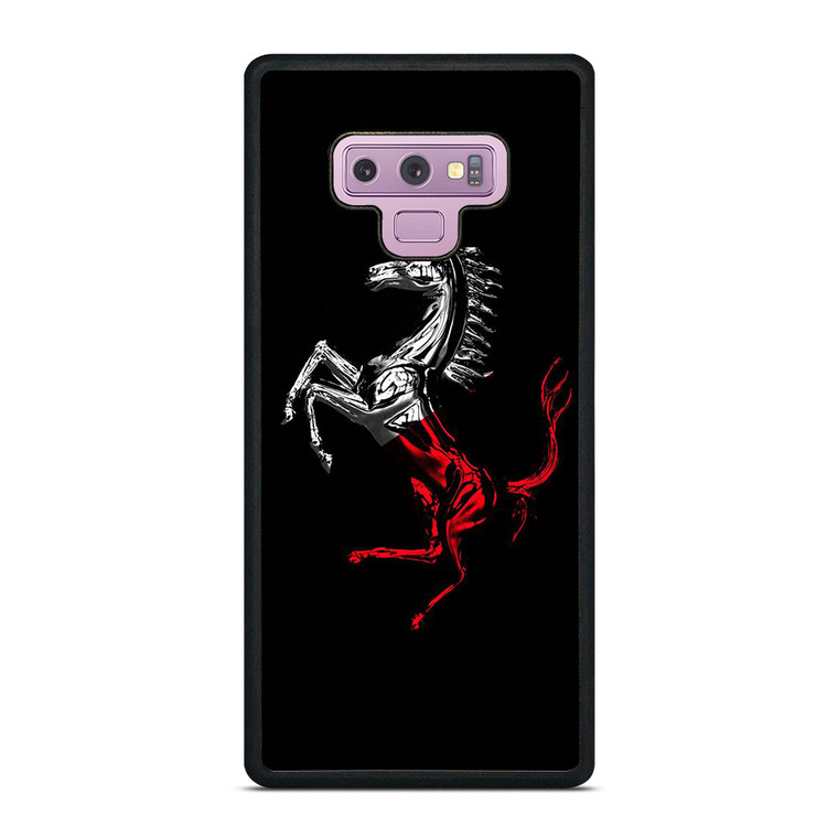 FERRARI LOGO CHROME HORSE Samsung Galaxy Note 9 Case Cover